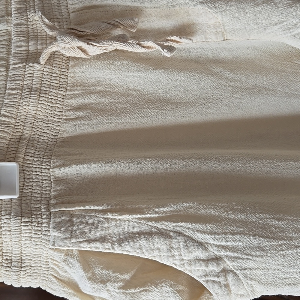 Rip Curl Classic Surf Pants Beachy Ivory Cotton Jogger Large - Picture 4 of 11